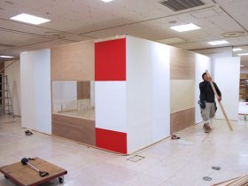 展示ブース施工前