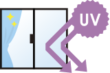 UVカットで家財や商品を劣化から保護