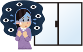 ミラータイプで目隠し